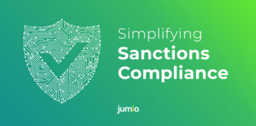 image of shield with a check mark in the middle. Text for image: Simplifying Sanctions Compliance.